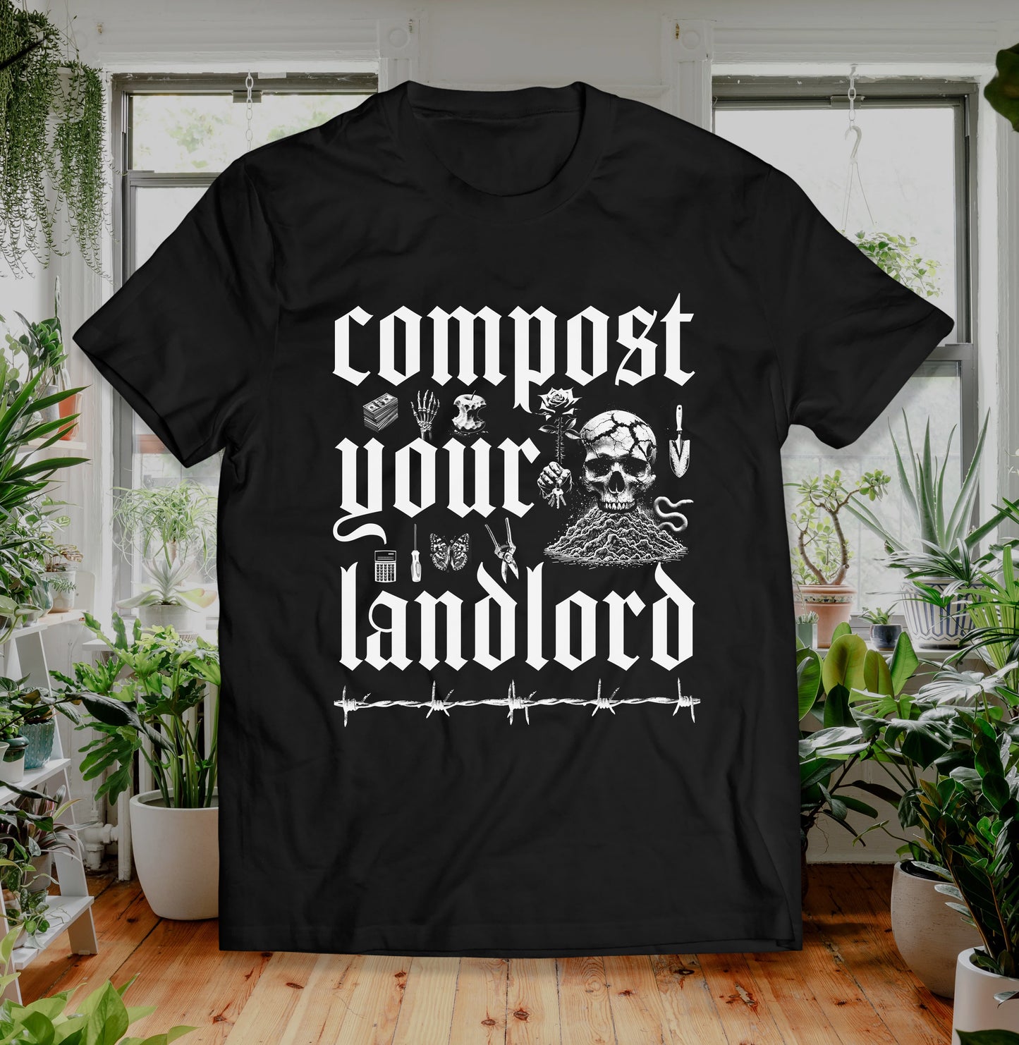 Compost Your Landlord T Shirt Unisex