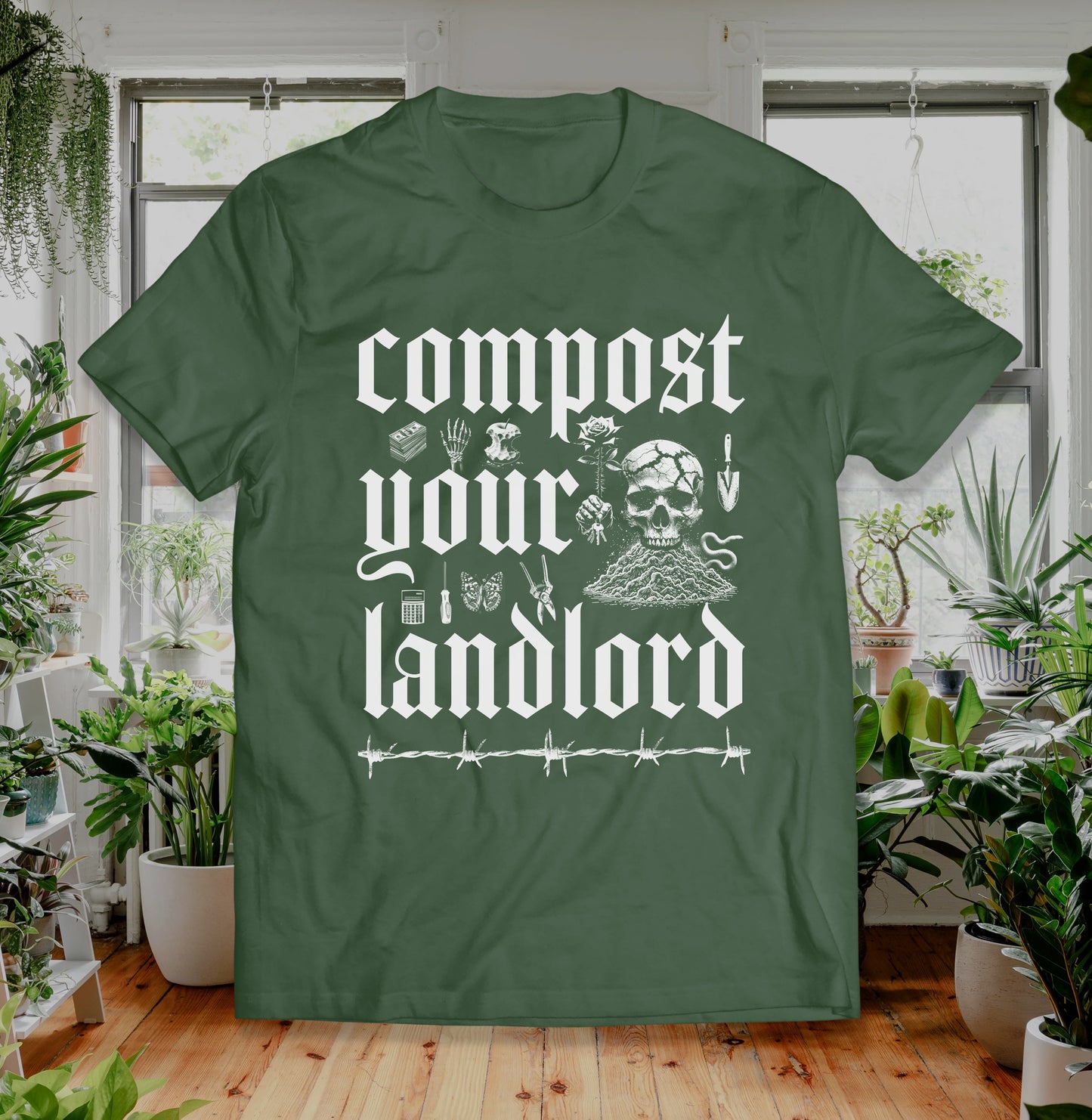 Compost Your Landlord T Shirt Unisex