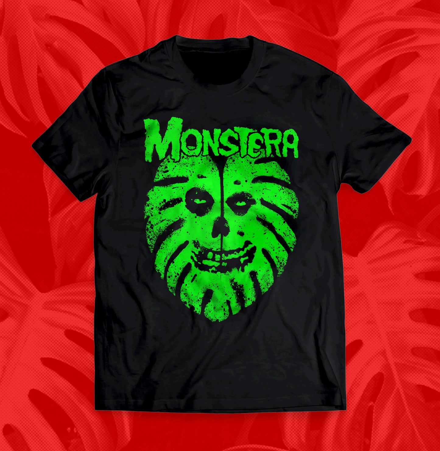 Monstera Ghost Skull Plant Shirt