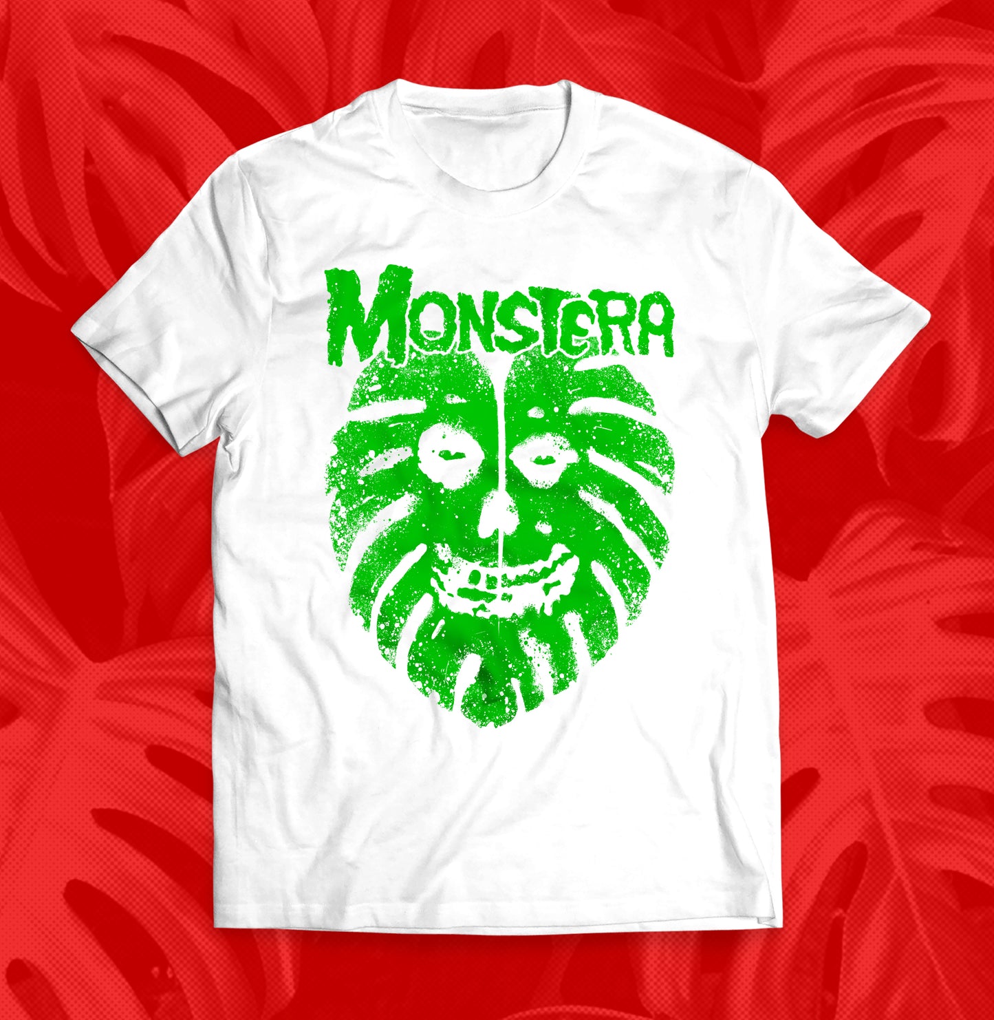 Monstera Ghost Skull Plant Shirt