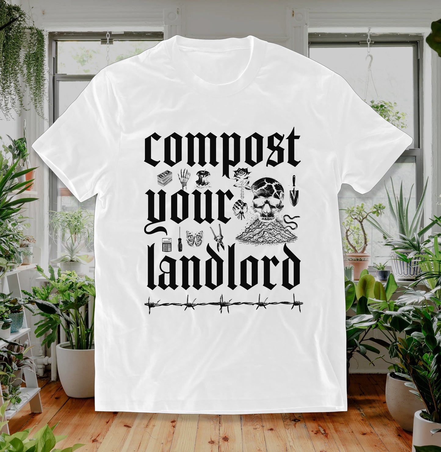 Compost Your Landlord T Shirt Unisex