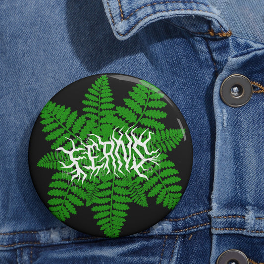 Ferns Button, Plant Pin, Gift for Fern Lover