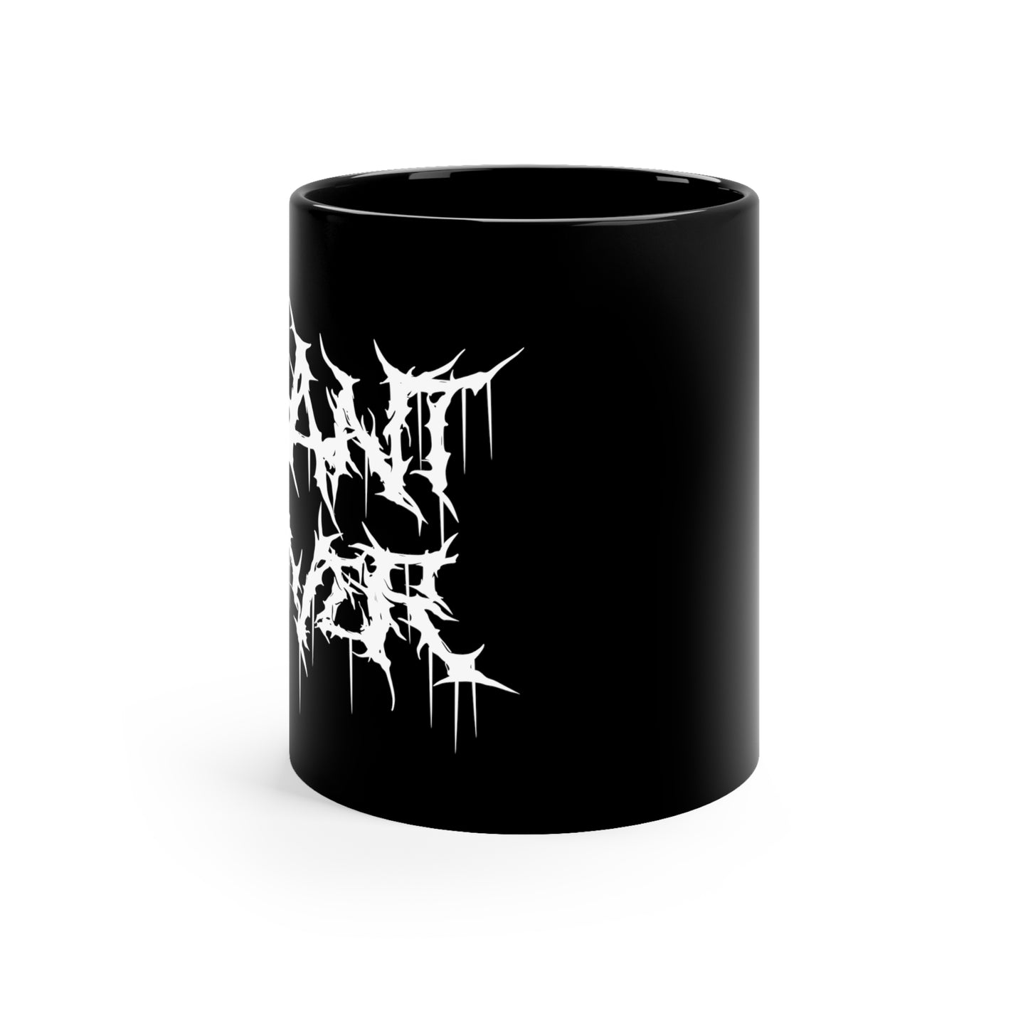 Plant Lover Mug, Black Metal Coffee Mug