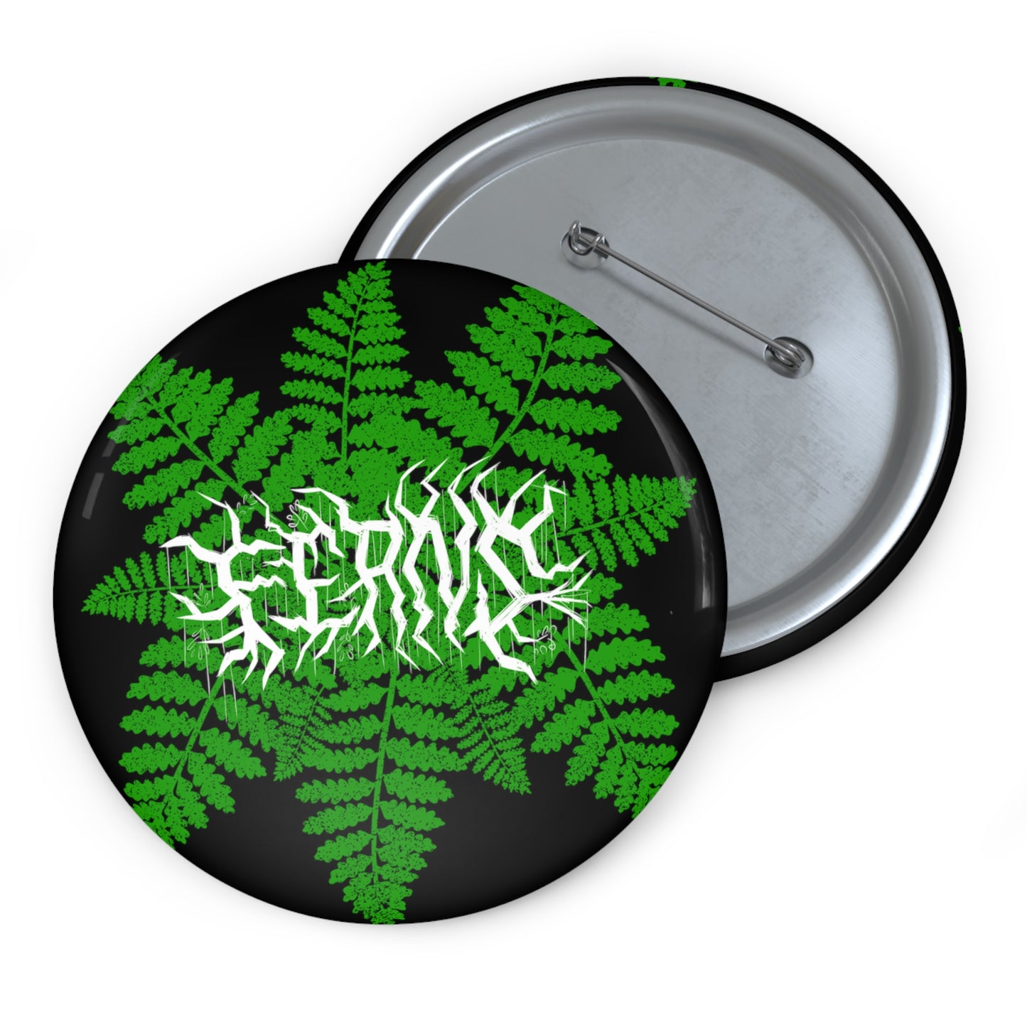 Ferns Button, Plant Pin, Gift for Fern Lover