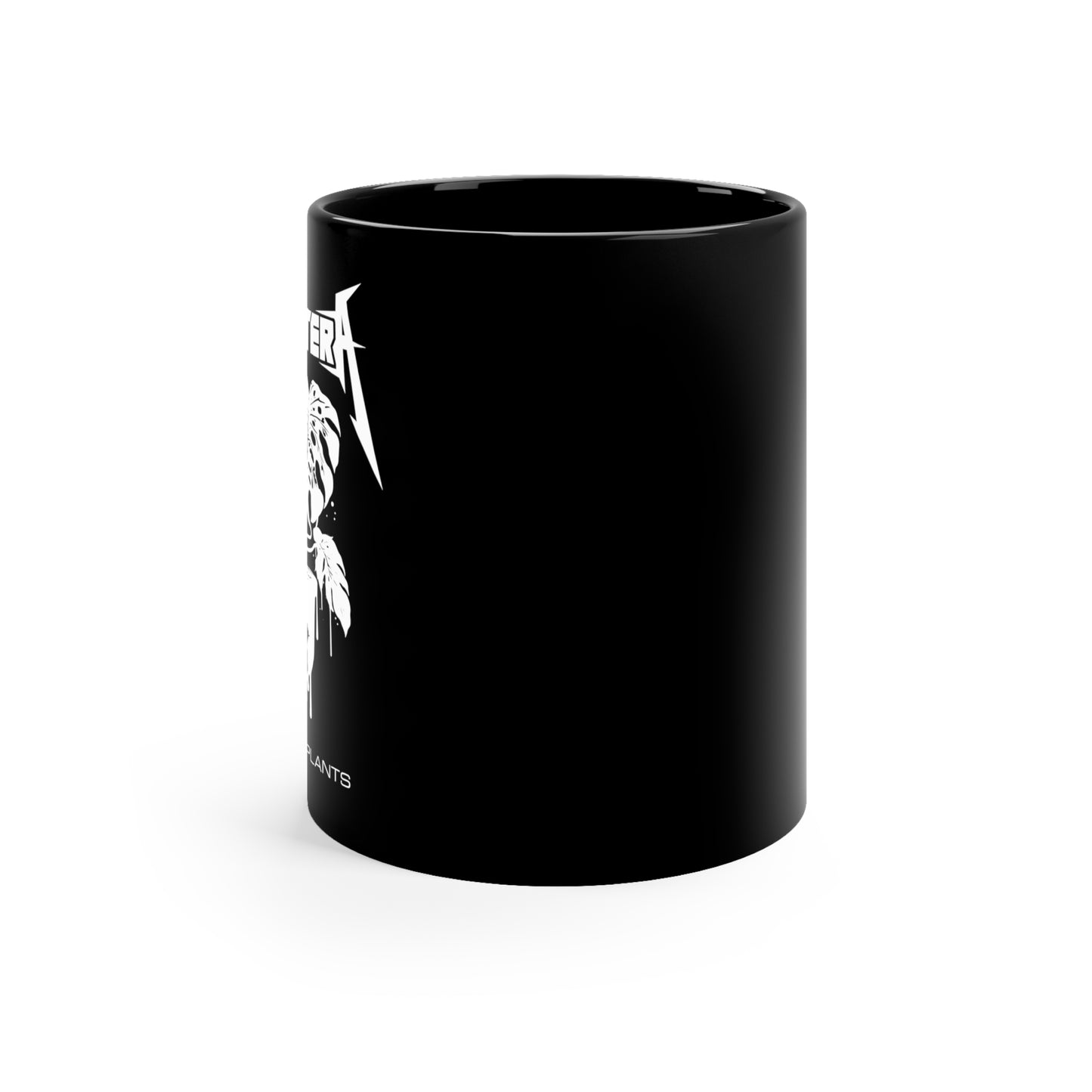 Monstera Plant Mug, Metal Head Coffee Mug