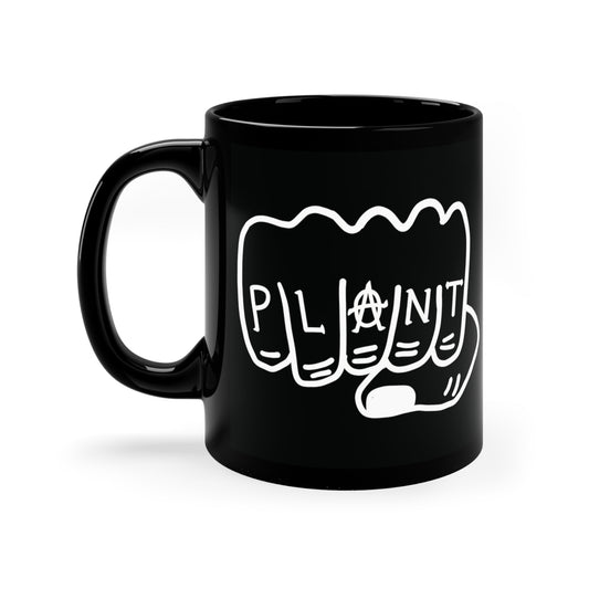 Plant Lover Knuckle Tattoo Mug, Punk Coffee Mug