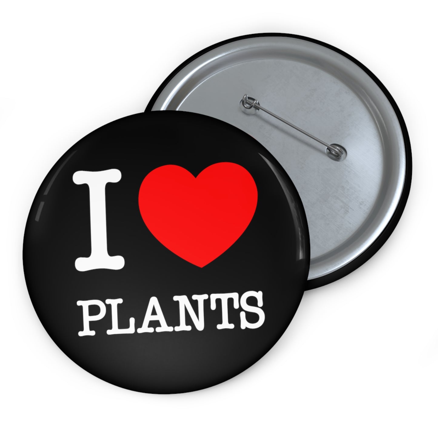 I Love Plants NYC Pin, I Heart Plants Button