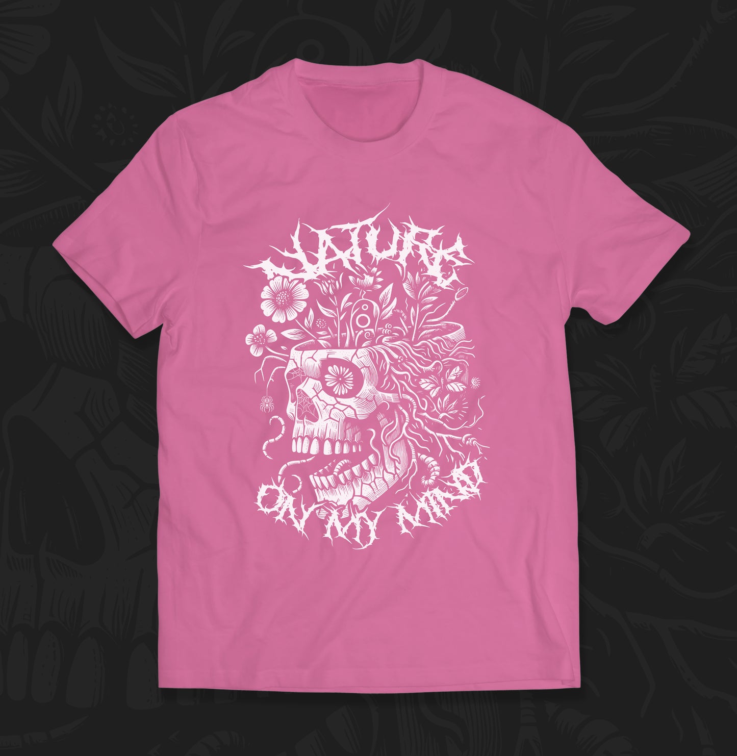 Nature on My Mind Flower Skull Shirt