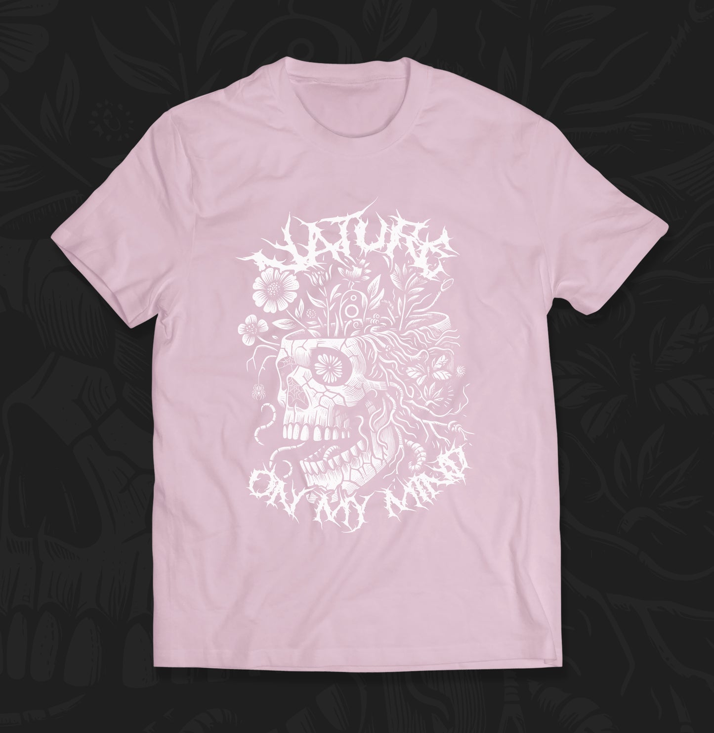 Nature on My Mind Flower Skull Shirt