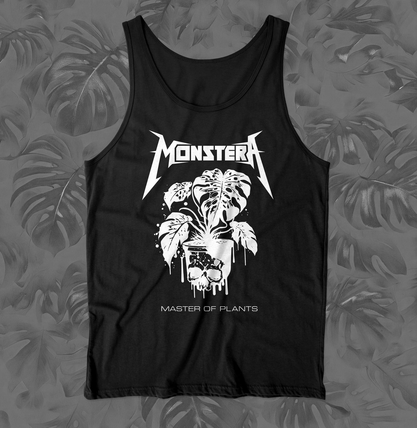 Monstera Tank Top Unisex Sizing