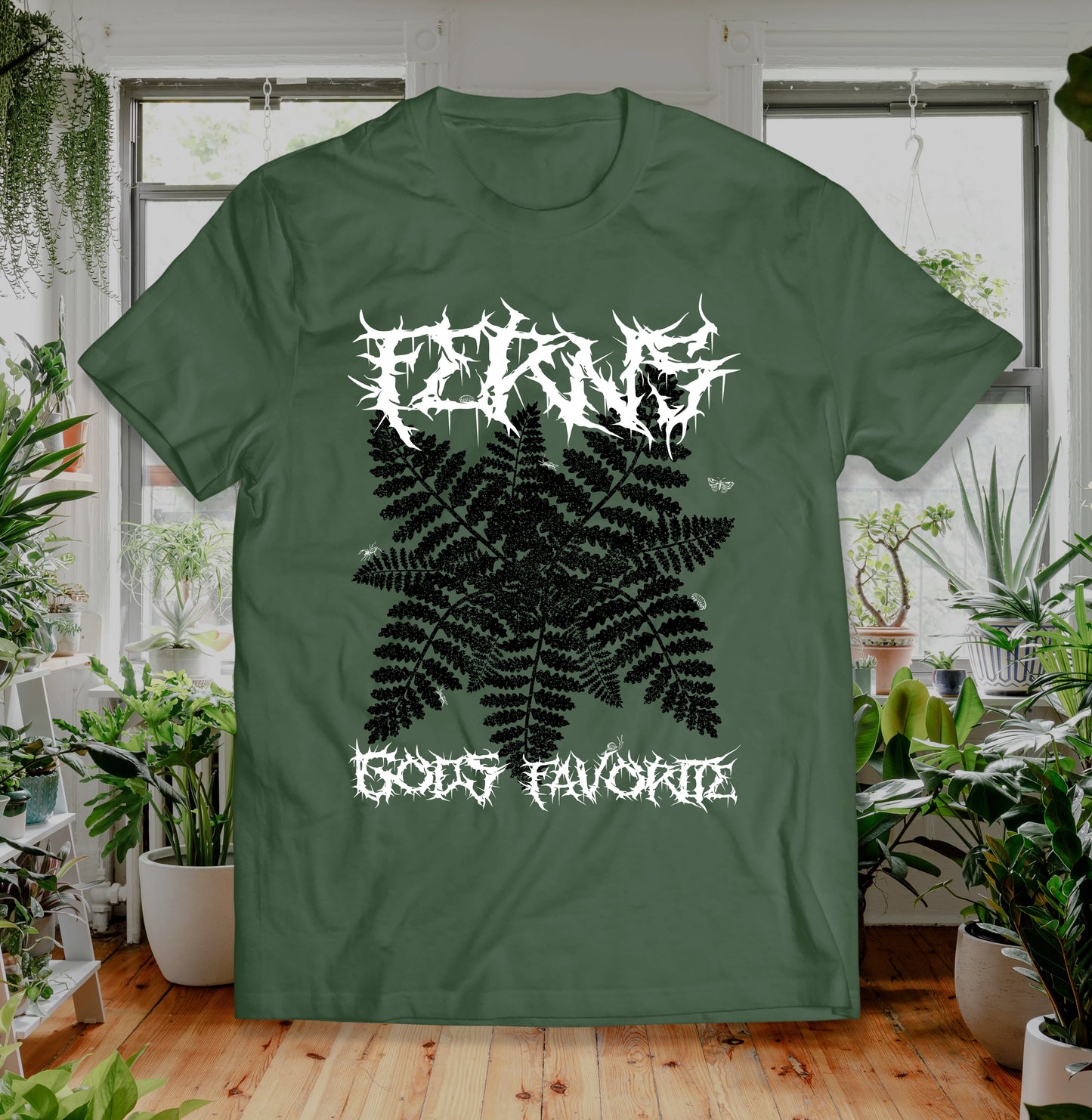 FERN t shirt Gods Favorite Tracheophyta Botany Shirt