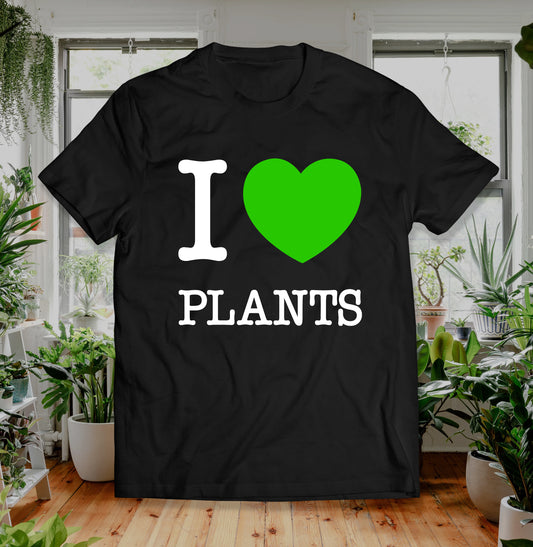 Plant Love Retro T Shirt, NYC I Heart Plants