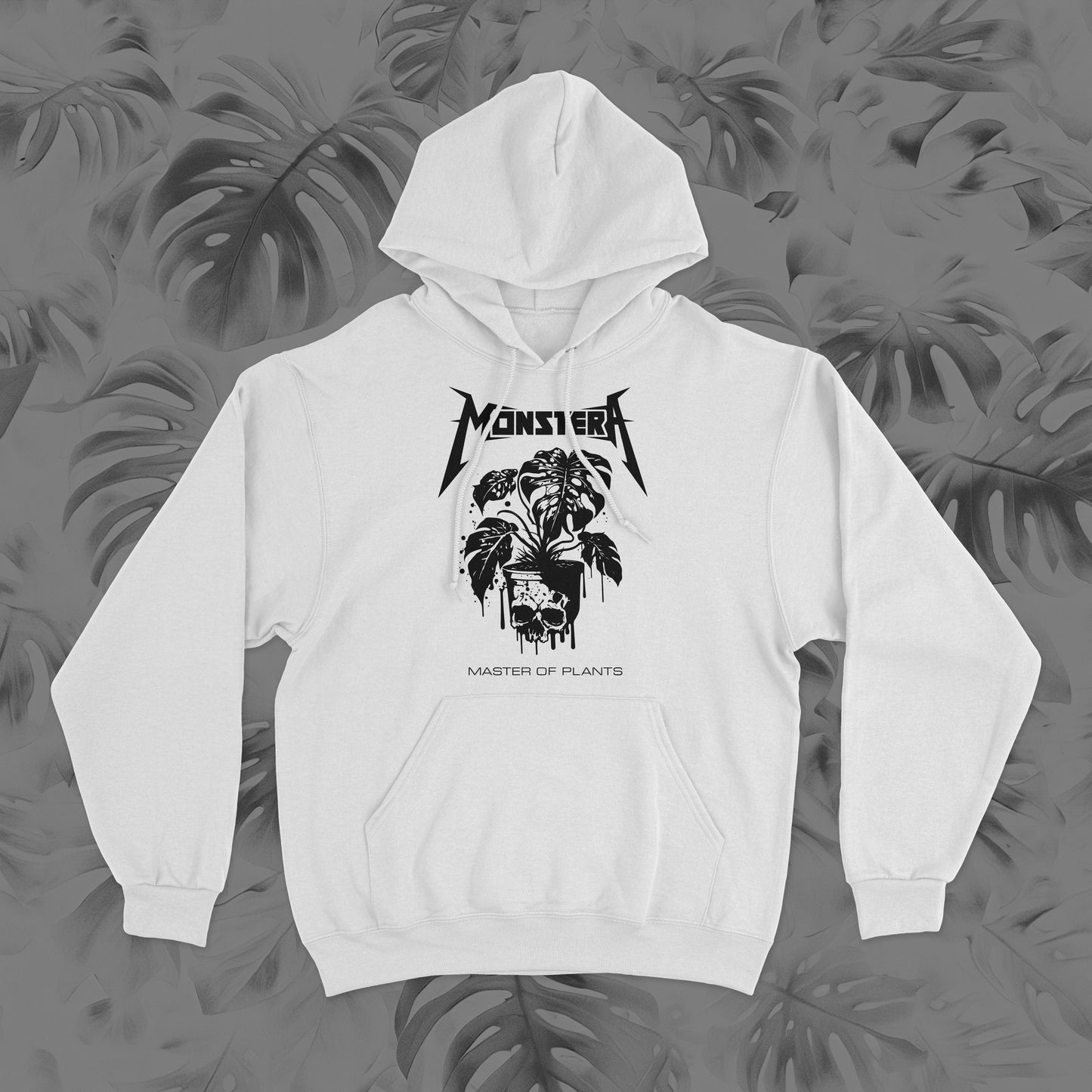 Monstera Metal Pullover Hoodie