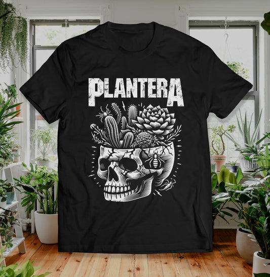 Metal Skull Plant Shirt, Vulgar Display